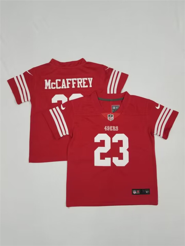 Toddlers San Francisco 49ers #23 Christian McCaffrey Red Vapor Untouchable Football Stitched Jersey